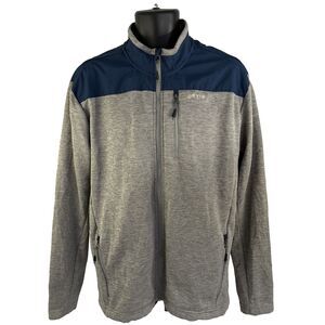 Mens Orvis Full Zip Active Fleece Lined Jacket Size XL Blue Gray